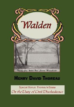 portada walden with thoreau's essay "on the duty of civil disobedience" (in English)