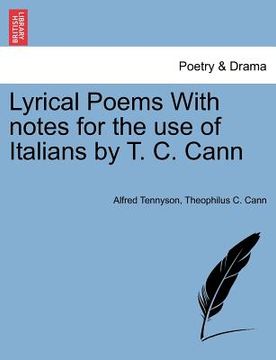 portada lyrical poems with notes for the use of italians by t. c. cann (en Inglés)