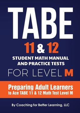 portada Tabe 11 and 12 Student Math Manual and Practice Tests for Level m 