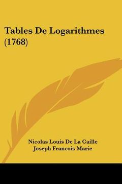 portada tables de logarithmes (1768) (en Inglés)