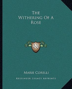 portada the withering of a rose (en Inglés)