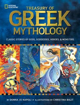 portada Treasury of Greek Mythology: Classic Stories of Gods, Goddesses, Heroes & Monsters (en Inglés)