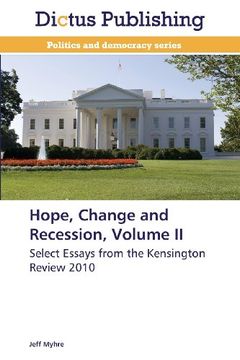 portada Hope, Change and Recession, Volume II