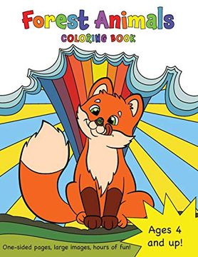 portada Forest Animals Coloring Book for Kids Ages 4-8! (en Inglés)