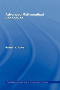 portada advanced mathematical economics (en Inglés)