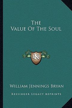 portada the value of the soul (in English)