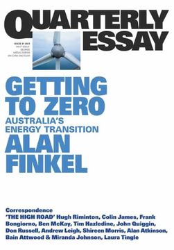 portada Getting to Zero: Australia'S Energy Transition: Qe81 (in English)