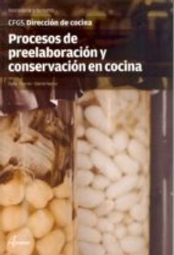 portada PROCESOS DE PREELABORACION Y CONSERVACION EN COCINA (En papel)
