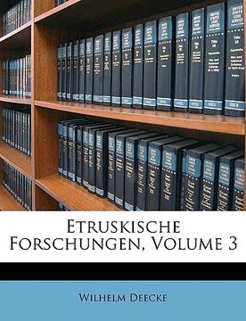 portada Etruskische Forschungen, Volume 3 (in German)