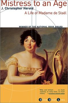 portada Mistress to an Age: A Life of Madame de Stael (en Inglés)