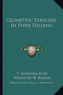 portada geometric exercises in paper folding (en Inglés)