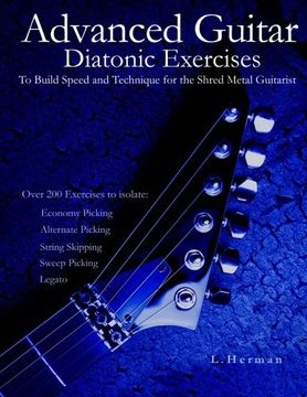 portada Advanced Guitar Diatonic Exercises to Build Speed and Technique for the Shred Metal Guitarist (en Inglés)