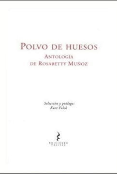 portada Polvo de Huesos. Antología de Rosabetty Muñoz