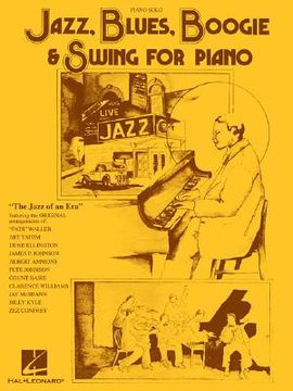 portada jazz, blues, boogie and swing for piano (in English)