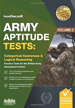 portada Army Aptitude Tests: Categorical Awareness & Logical Reasoning Practice Tests for the British Army Assessment Centre (Testing Series) (en Inglés)