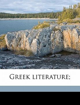 portada greek literature; (en Inglés)