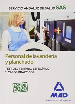 portada Personal de Lavandería y Planchado del Servicio Andaluz de Salud. Test Específico y Casos Prácticos