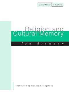 portada Religion and Cultural Memory: Ten Studies (Cultural Memory in the Present) (in English)