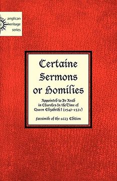 portada certaine sermons or homilies appointed to be read in churches in thetime of queen elizabeth i