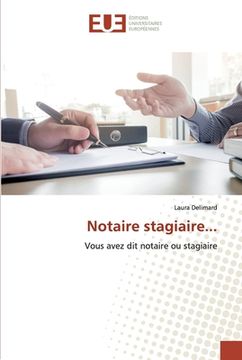 portada Notaire stagiaire... (en Francés)