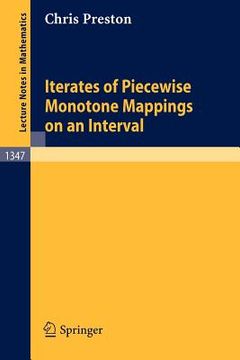 portada iterates of piecewise monotone mappings on an interval (in English)