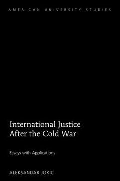 portada International Justice After the Cold War: Essays with Applications (in English)