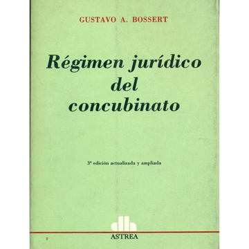 portada Régimen Jurídico del Concubinato (in Spanish)