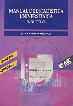 portada Manual de Estadística Universitaria (Inductiva) (in Spanish)