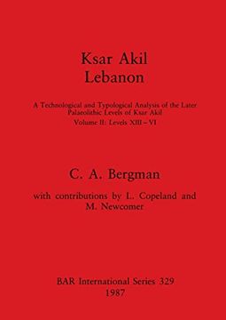 portada Ksar Akil Lebanon (Bar International) (en Inglés)