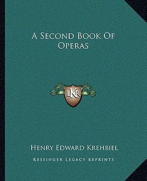 portada a second book of operas (in English)