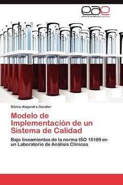 portada modelo de implementaci n de un sistema de calidad (en Inglés)