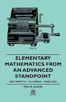 portada elementary mathematics from an advanced (en Inglés)