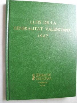 portada Lleis de la Generalitat Valenciana 1987