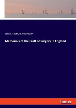 portada Memorials of the Craft of Surgery in England (en Inglés)