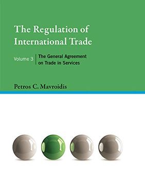 portada The Regulation of International Trade, Volume 3: The General Agreement on Trade in Services