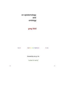 portada On Epistemology and Ontology (en Inglés)