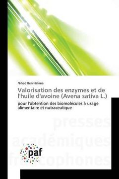 portada Valorisation des enzymes et de l'huile d'avoine (Avena sativa L.)