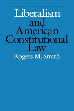 portada liberalism and american constitutional law (en Inglés)