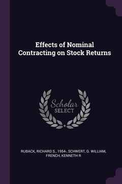 portada Effects of Nominal Contracting on Stock Returns (en Inglés)