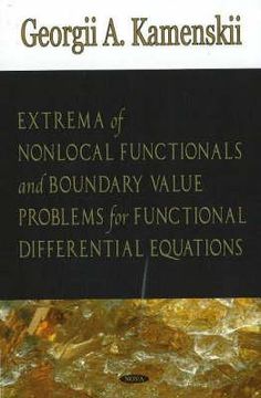 portada extrema of nonlocal functionals and boundary value problems for functional differential equations (en Inglés)