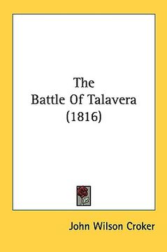 portada the battle of talavera (1816) (en Inglés)
