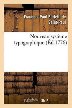 portada Nouveau Systeme Typographique (Generalites) (French Edition)