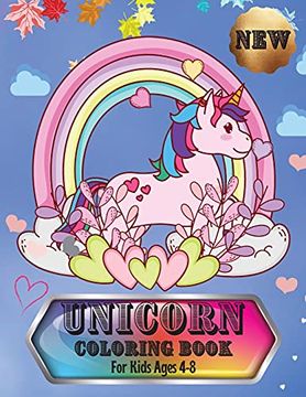 portada Unicorn Coloring Book: For Kids Ages 4-8 