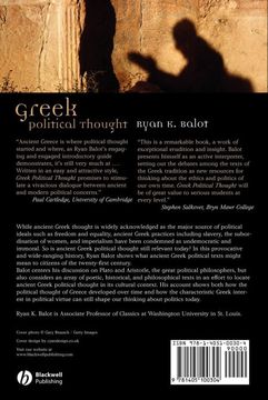 portada Greek Political Thought (en Inglés)