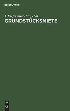 portada Grundstã Â¼Cksmiete (German Edition) [Hardcover ] (en Alemán)