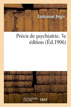 portada Précis de Psychiatrie. 3e Édition (en Francés)