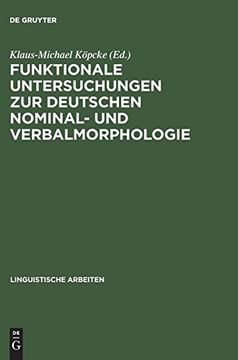 portada Funktionale Untersuchungen zur Deutschen Nominal- und Verbalmorphologie (in German)