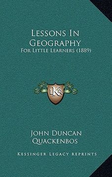 portada lessons in geography: for little learners (1889) (en Inglés)