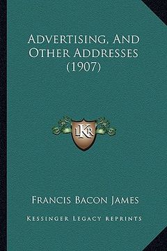 portada advertising, and other addresses (1907) (en Inglés)