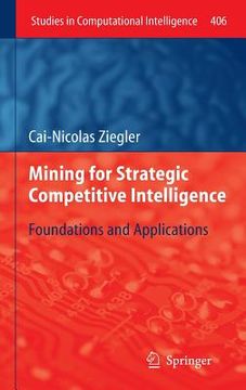 portada mining for strategic competitive intelligence (en Inglés)